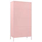 Wardrobe Pink 90x50x180 cm Steel