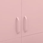 Wardrobe Pink 90x50x180 cm Steel