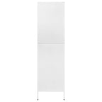 Wardrobe White 90x50x180 cm Steel