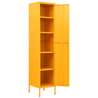 Locker Cabinet Mustard Yellow 35x46x180 cm Steel