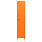 Locker Cabinet Orange 35x46x180 cm Steel