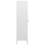 Locker Cabinet White 35x46x180 cm Steel