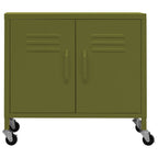 Storage Cabinet Olive Green 60x35x56 cm Steel