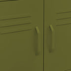 Storage Cabinet Olive Green 60x35x56 cm Steel