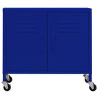 Storage Cabinet Navy Blue 60x35x56 cm Steel