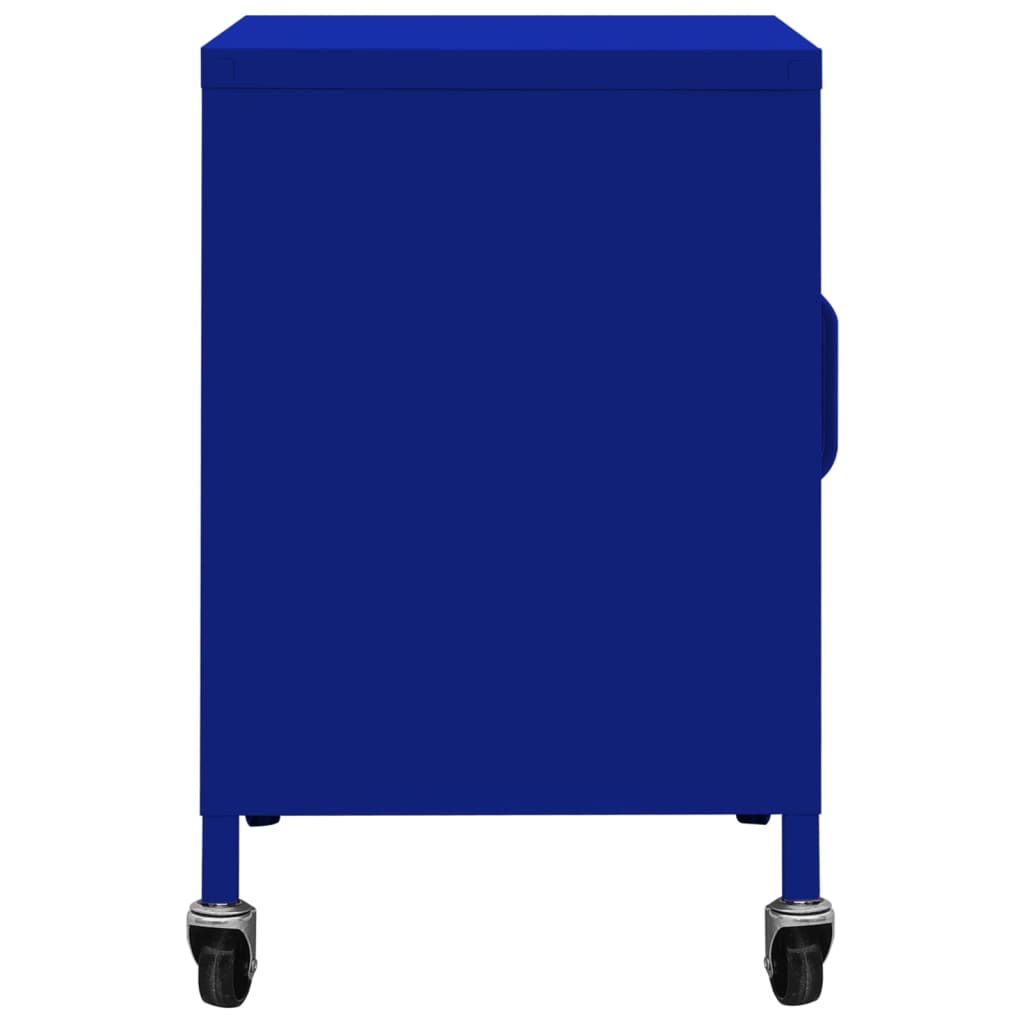 Storage Cabinet Navy Blue 60x35x56 cm Steel