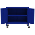 Storage Cabinet Navy Blue 60x35x56 cm Steel