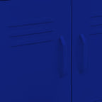 Storage Cabinet Navy Blue 60x35x56 cm Steel