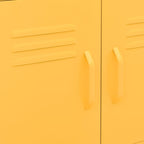 Storage Cabinet Mustard Yellow 60x35x56 cm Steel