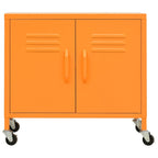 Storage Cabinet Orange 60x35x56 cm Steel