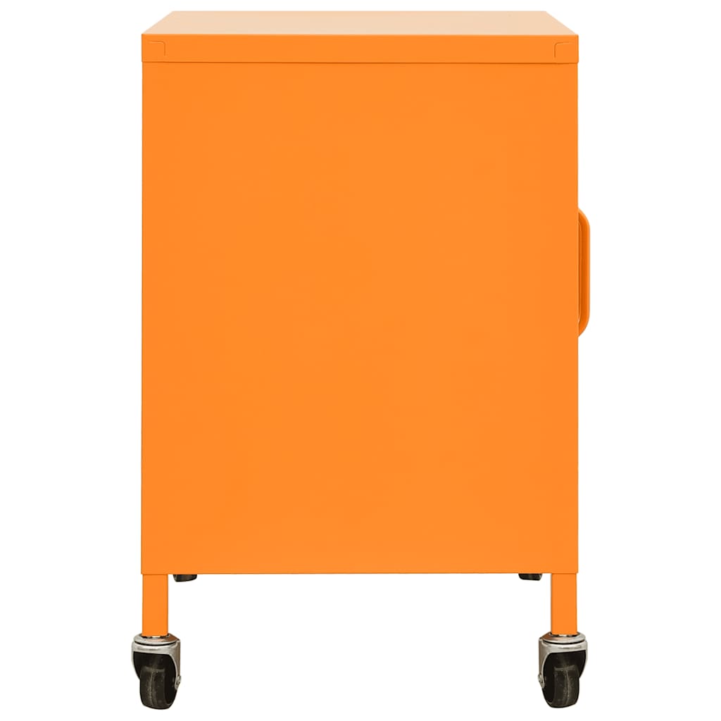 Storage Cabinet Orange 60x35x56 cm Steel