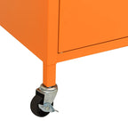 Storage Cabinet Orange 60x35x56 cm Steel