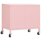 Storage Cabinet Pink 60x35x56 cm Steel
