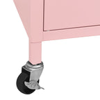 Storage Cabinet Pink 60x35x56 cm Steel