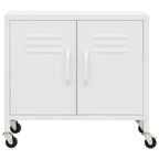 Storage Cabinet White 60x35x56 cm Steel