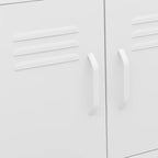 Storage Cabinet White 60x35x56 cm Steel