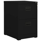 Filing Cabinet Black 46x62x72.5 cm Steel