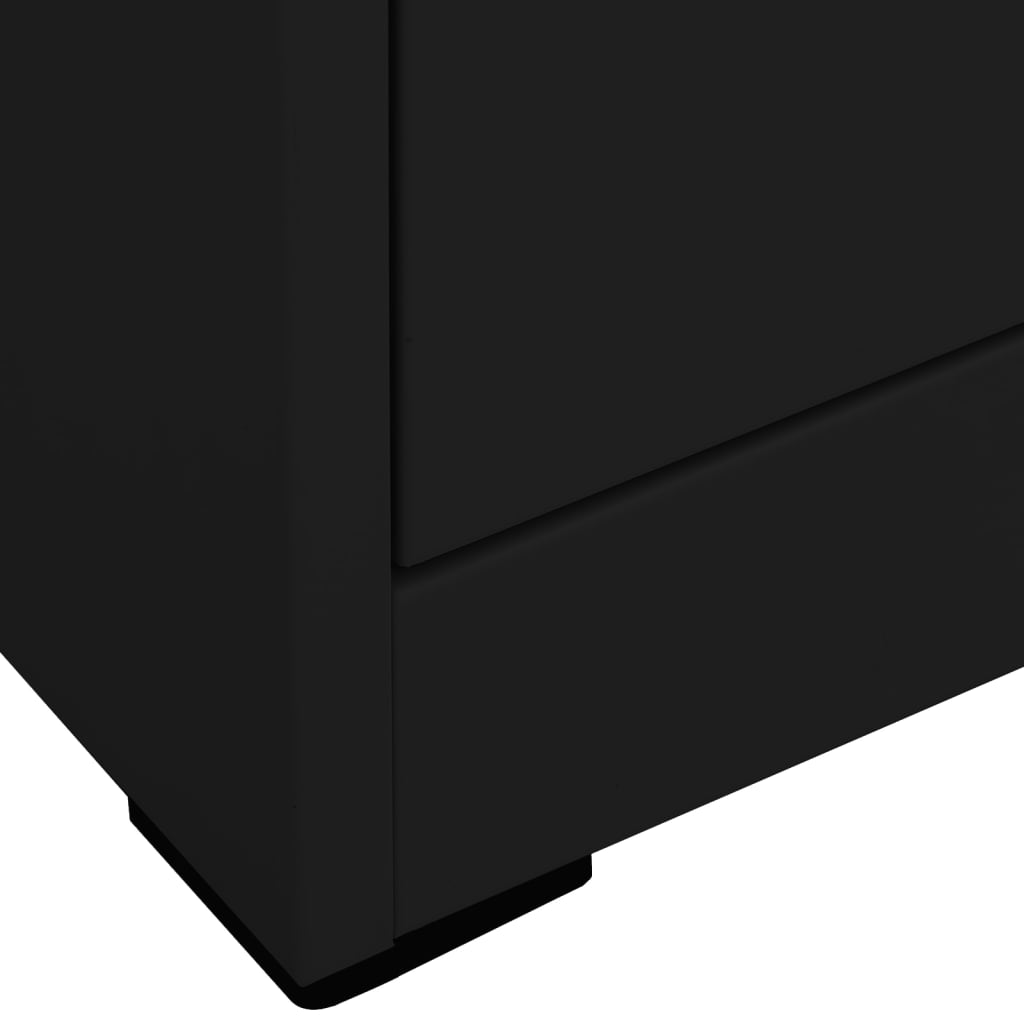Filing Cabinet Black 46x62x72.5 cm Steel