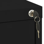 Filing Cabinet Black 46x62x72.5 cm Steel