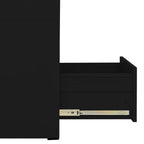 Filing Cabinet Black 46x62x72.5 cm Steel