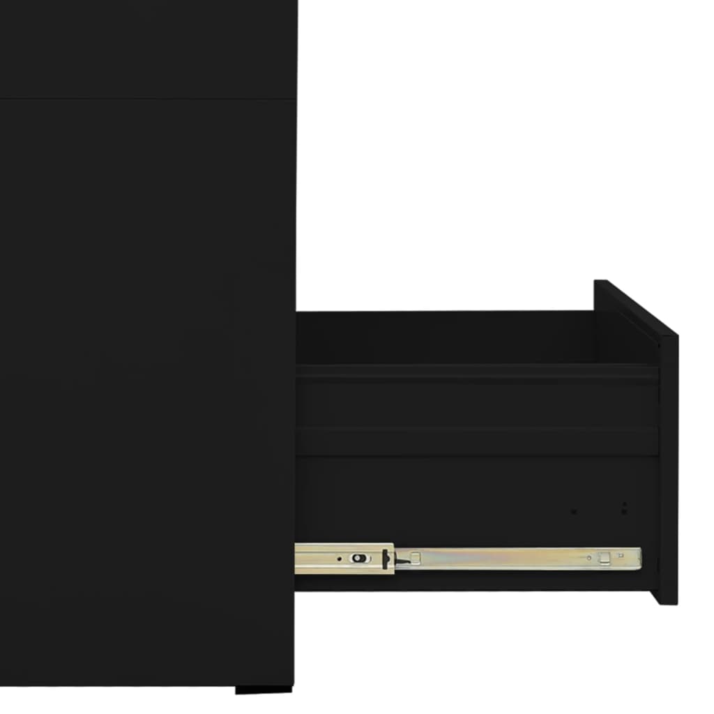Filing Cabinet Black 46x62x72.5 cm Steel