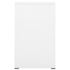 Filing Cabinet White 46x62x102.5 cm Steel