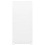 Filing Cabinet White 46x62x133 cm Steel