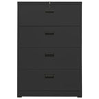 Filing Cabinet Anthracite 90x46x134 cm Steel