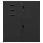 Office Cabinet Anthracite 90x40x102 cm Steel
