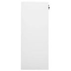 Office Cabinet White 90x40x102 cm Steel