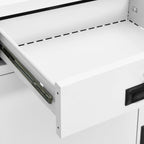 Office Cabinet White 90x40x102 cm Steel