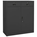 Office Cabinet Anthracite 90x40x102 cm Steel