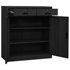 Office Cabinet Anthracite 90x40x102 cm Steel