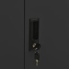Office Cabinet Anthracite 90x40x102 cm Steel