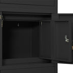 Office Cabinet Anthracite 90x40x180 cm Steel