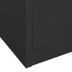 Office Cabinet Anthracite 90x40x180 cm Steel