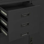 Office Cabinet Anthracite 90x40x180 cm Steel