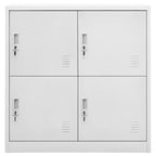Locker Cabinet Light Grey 90x45x92.5 cm Steel