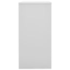 Locker Cabinet Light Grey and Red 90x45x92.5 cm Steel