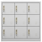 Locker Cabinet Light Grey 90x45x92.5 cm Steel