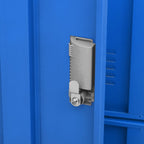 Locker Cabinet Light Grey and Blue 90x45x92.5 cm Steel