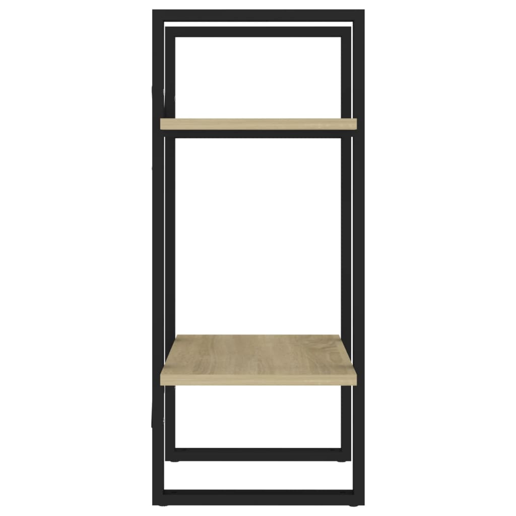 2-Tier Book Cabinet Sonoma Oak 40x30x70 cm Engineered Wood