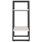 2-Tier Book Cabinet White 40x30x70 cm Solid Pine Wood