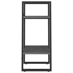 2-Tier Book Cabinet Grey 40x30x70 cm Solid Pine Wood