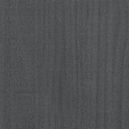 2-Tier Book Cabinet Grey 60x30x70 cm Solid Pine Wood