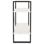 2-Tier Book Cabinet White 80x30x70 cm Solid Pine Wood