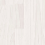 2-Tier Book Cabinet White 80x30x70 cm Solid Pine Wood