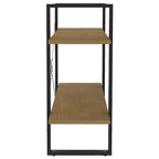 2-Tier Book Cabinet 80x30x70 cm Solid Pine Wood