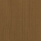 2-Tier Book Cabinet 80x30x70 cm Solid Pine Wood