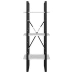 3-Tier Book Cabinet White 40x30x105 cm Engineered Wood